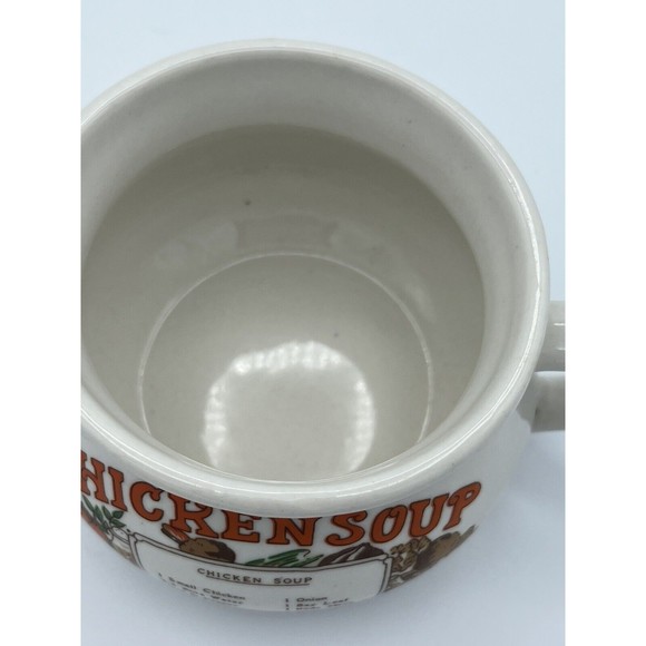 Vintage Chicken Soup Mug Dat'l Do It Recipe Ceramic Mug Cup With Recipe On Front - Picture 8 of 13